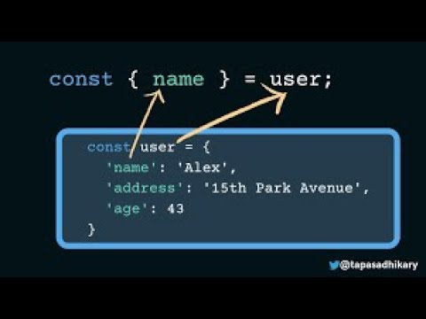 Destructuring Object In Javascript Part 2 Essentialjavascriptforreact