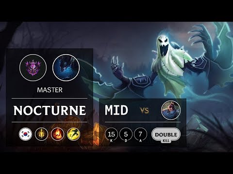 Nocturne Mid vs Yasuo - KR Master Patch 9.13