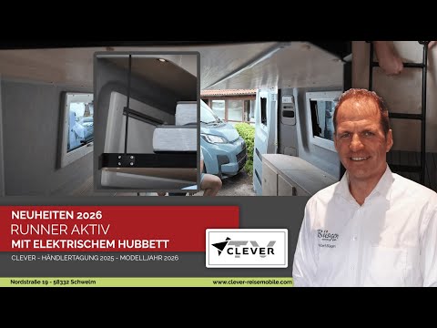 Clever Runner 636 Aktiv mit el.Verstellbarem Bett - Neuheiten 2026