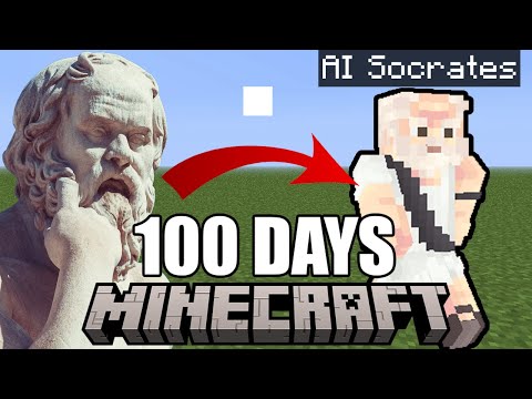 100 Days Living with AI Socrates in Minecraft