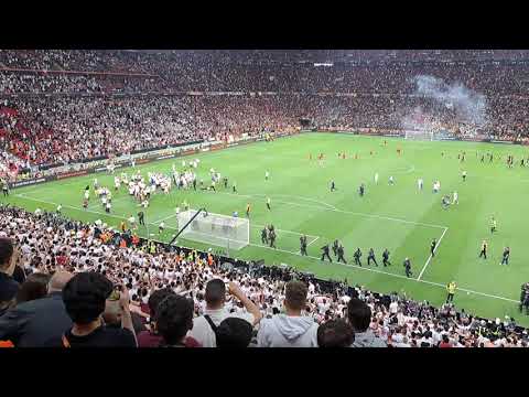 Sevilla - AS Roma. Last penalty. Euroliga final. Futball.  Utolsó tizenegyes.