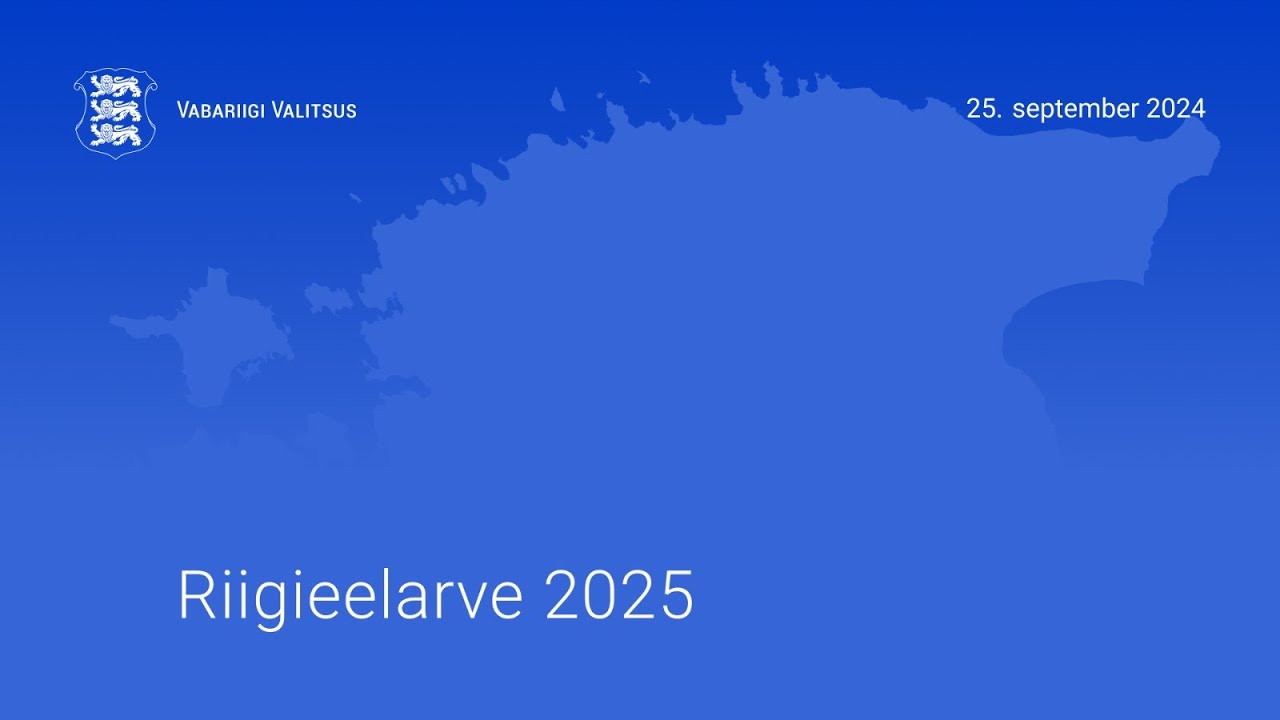 Riigieelarve pressikonverents, 25. september 2024