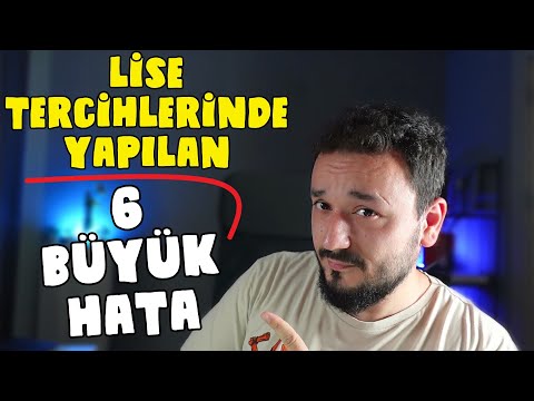 Lise Tercihlerinde En Çok Yapılan 6 HATA | LGS Tercih Rehberliği