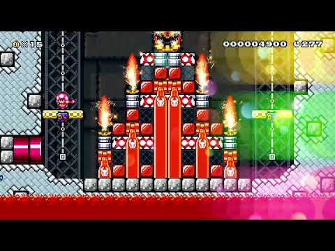 [5YMM] Bouncing Burnway by Mr Sparky [Super Mario Maker 2]
