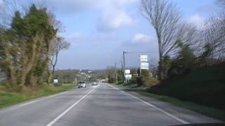 preview picture of video 'Driving Along Rue Marcel Le Goff, Carhaix-Plouguer, Brittany, France 12th April 2010'