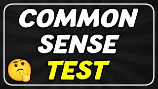 Common Sense Test That 87% of People Fail 🤯✅❌