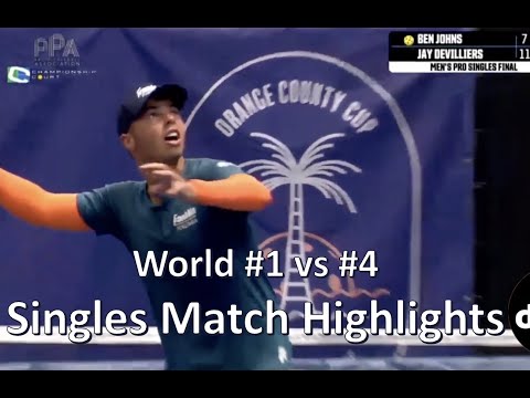 Highlights | #1 Ben Johns vs #4 Jay Devilliers | PPA OC Cup Mens Singles Final 2021