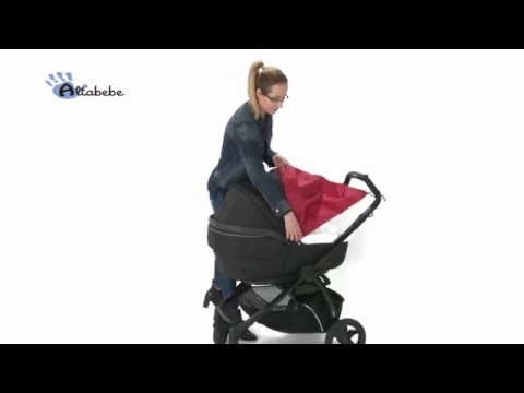 Altabebe Universal Baby Sunshade For Pram/Stroller - Anti-UV 50+, Black