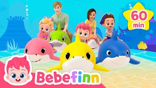 👶🦈 Baby Shark doo doo doo  1 hour with Bebef