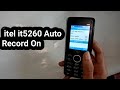 Itel It5260 Auto Call Record On Off Settings