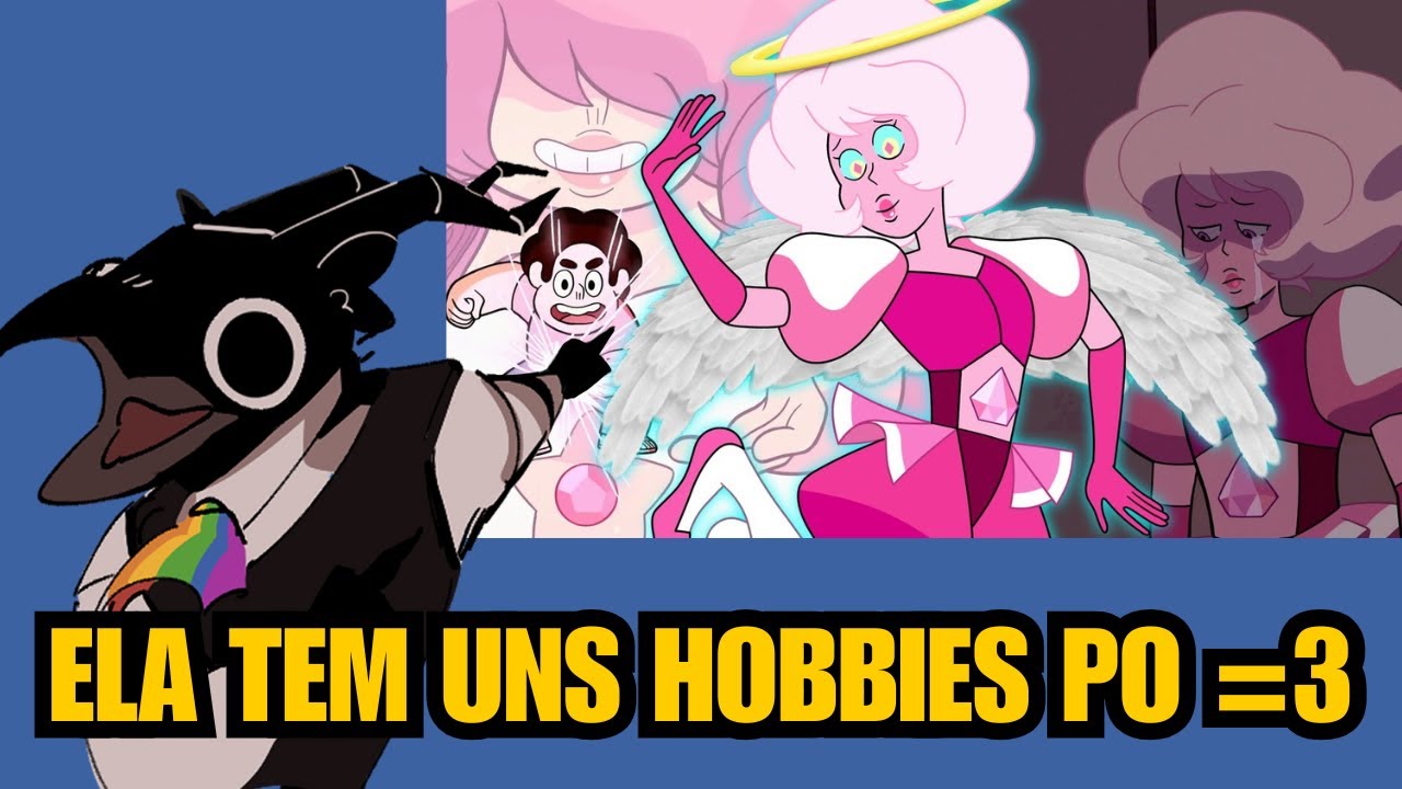 VENDO UMA DEFESA DA ROSE/PINK DIAMOND EM STEVEN UNIVERSO E RINDO SOBRE ISSO - REACT HORA CARTOON
