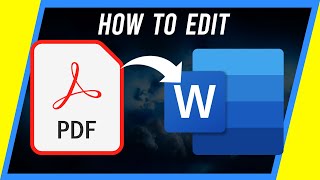 How to Edit a PDF File in Word