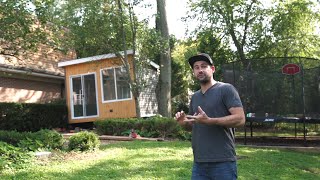 How to level a backyard office trailer