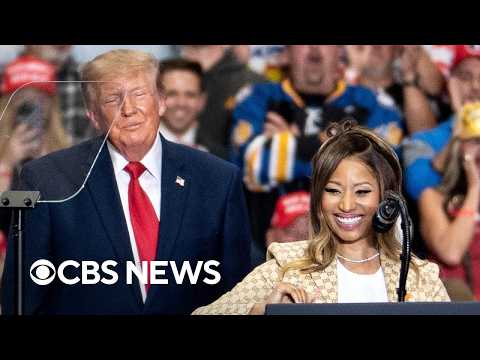 Trump campaigns in Michigan, joined by Nicki Minaj