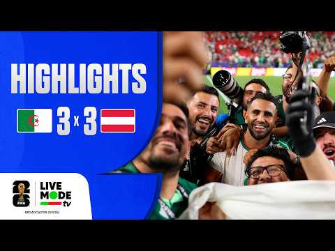 Argélia 3-3 Áustria (WC 2026)