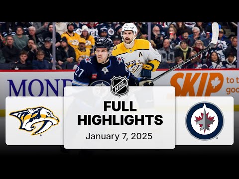 NHL Highlights | Predators vs. Jets | January 07, 2025