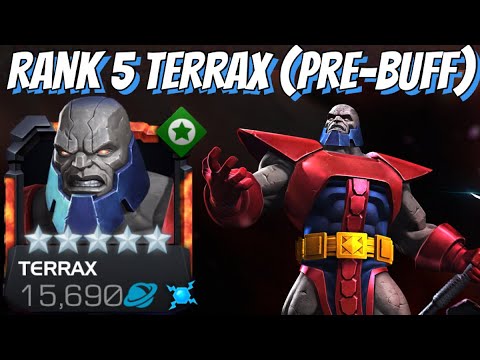 MAXED OUT TERRAX (Pre-Buff) Rank Up & Gameplay - HOW Is He So BAD?!?