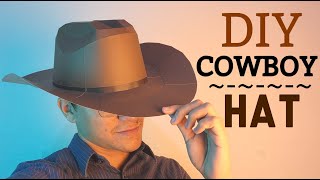 How to make a Cowboy Hat using Paper Cardboard (DIY) - Momuscraft