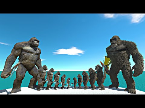 Growing King Kong vs Growing King Kong 2024 - Animal Revolt Battle Simulator