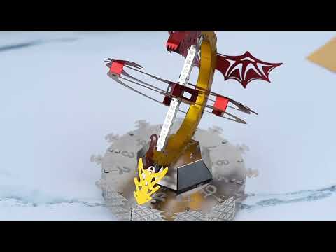 Колекційна модель-конструктор Metal Time Sun Chaser Dragon Stand Clock Сонячний годинник (MT025)