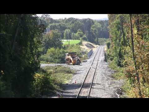 MOW Tamper on rebuilt abandoned siding - 10/6/2022