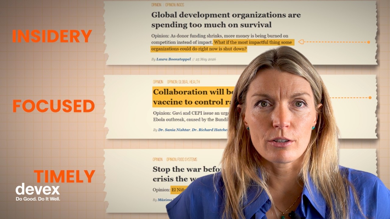 How to submit an opinion article to Devex