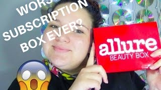 March 2017 ALLURE Beauty Box Unboxing | WORST SUBSCRIPTION BOX EVER?!!