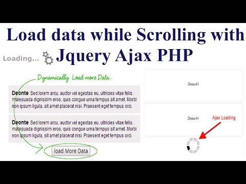 Load data while Scrolling with Jquery Ajax PHP | Like Flipkart and Amazon 