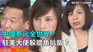 中國惹火全世界？駐美大使躲牆角扒飯？