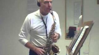Modal Improvisation on a Aebersold Play A Long  on Alto Saxophone.