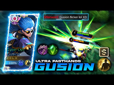 GUSION FLICKER IS BEST FOR SIDELANE | GUSION SIDELANE BUILD 2023 - MLBB
