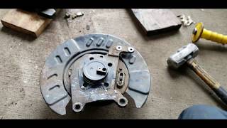 2012 Mazda CX-9 2WD Front Wheel Drive - How To Replace Rear wheel Bearing & Hub Assembly