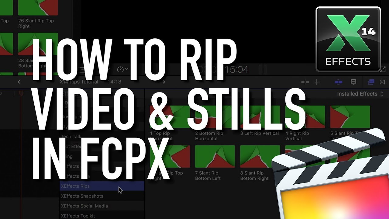 Rip Video and Stills in <span style=