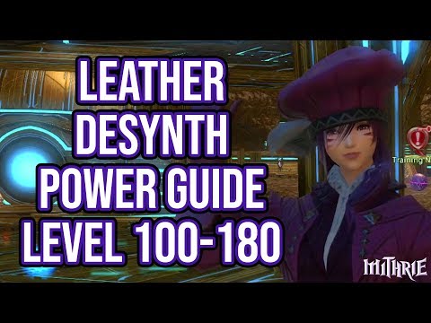 FFXIV 3.3 0908 Leatherworker Desynth 100-180 (Powerlevel Guide)