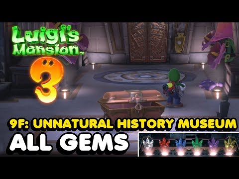 Luigi's Mansion 3 - 9F: Unnatural History Museum All Gems Locations Guide