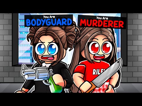 Becoming A BODYGUARD For My SISTER In Roblox MM2!!
