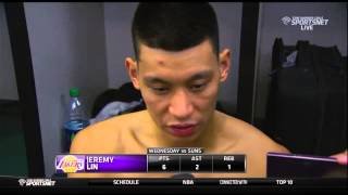 Jeremy Lin Post Game Interview - Lakers vs. Suns 10/29/14