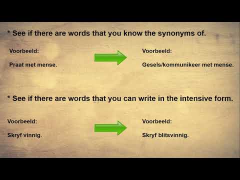 Opsomming - How to improve your summary skills AFR FAL