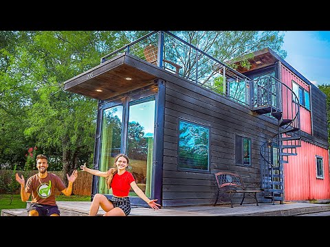OUR 2-STORY ULTRA-MODERN SHIPPING CONTAINER HOME (Ft. LivingBobby)