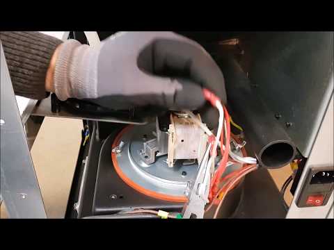 Nemaxx Pelletofen - Abgasmotor ausbauen - P6, P9, P12