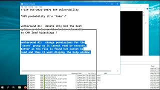 7-ZIP CVE-2022-29072  Most Suitable Workaround (Fix) - Reversable!