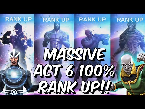 MASSIVE 6 Star & Rank 5 Rank Up Video! - 10 NEW RANK UPS?!?! - Marvel Contest of Champions