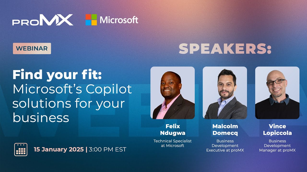 Find your fit: Microsoft’s Copilot solutions for your business Webinar