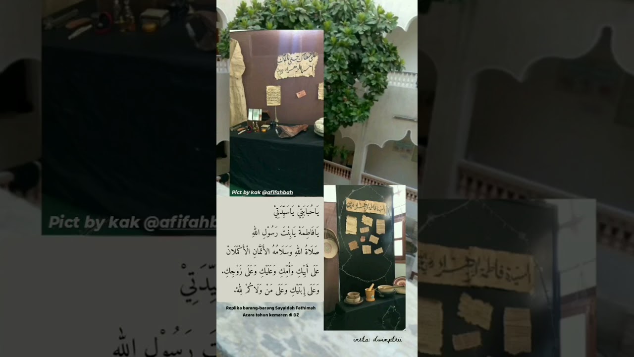 Masya Allah 😍😍 Replika barang- barang Sayyidah Siti Fatimah 😭😭