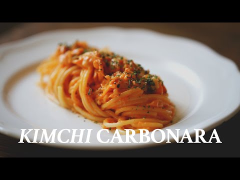 Kimchi Carbonara • Pasta Recipes