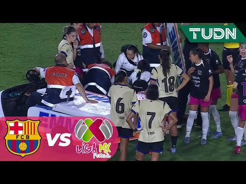 ALERT! Charlyn Corral bleeds | Barcelona vs. Liga MX Femenil | 2025 All-Star Game