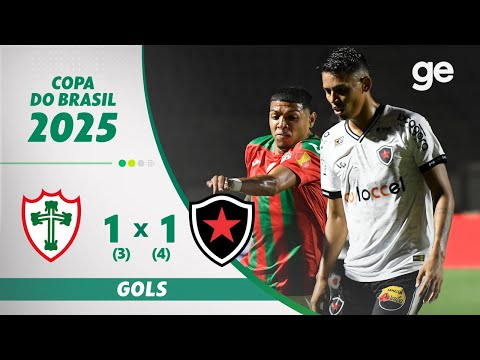 PORTUGUESA 1 (3)X(4) 1 BOTAFOGO-PB | GOLS | COPA DO BRASIL | ge.globo