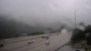 미시령터널 요금소 설악산 울산바위 전경 live webcam