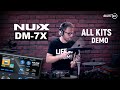 NUX DM-7X electronic drums sound module playing all kits demo