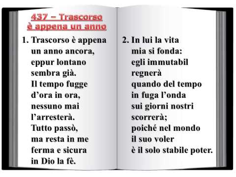 437 Trascorso è appena un anno - Innario Chiesa Cristiana Avventista del Settimo Giorno 2014